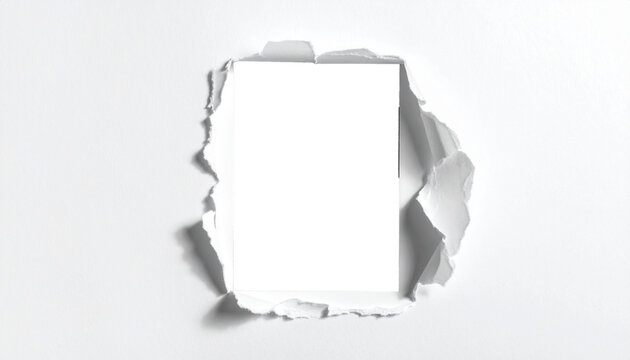 Marco fotogr&aacute;fico realista con textura de papel rasgado en los bordes, como si la foto estuviera rota a mano. El papel debe tener un aspecto fibroso, con sombras suaves en los bordes para dar volumen.