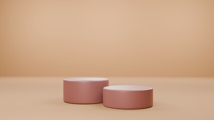 ３Dのシンプルなディスプレイ台セット　秋冬