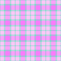 Coat texture seamless pattern, sexy plaid textile check. Figure vector tartan fabric background in light and magenta colors.
