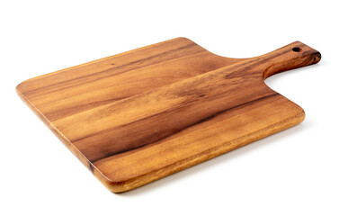 Rustic Wooden Cutting Board with Smooth Finish and Handle
