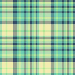 Foot seamless plaid textile, shape pattern background texture. Lady fabric check vector tartan in teal and blue colors.
