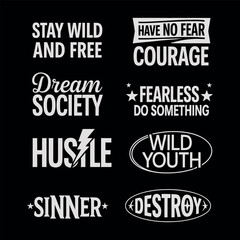 Obraz premium Motivational typography vector t-shirt design print