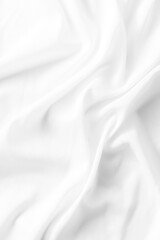 Smooth White Fabric Texture with Gentle Waves and Creases