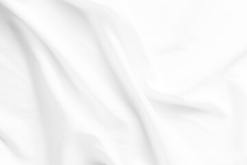 Obraz premium Soft White Fabric Texture with Gentle Draping and Elegant Flow