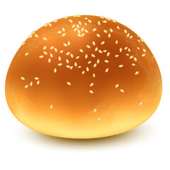 vector illustration of bread bun