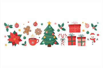 Christmas Festive Ornament Banner
