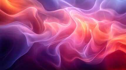 Obraz premium An abstract background with wavy lines in purple and orange tones — suitable for website design, album covers, and creative presentations.