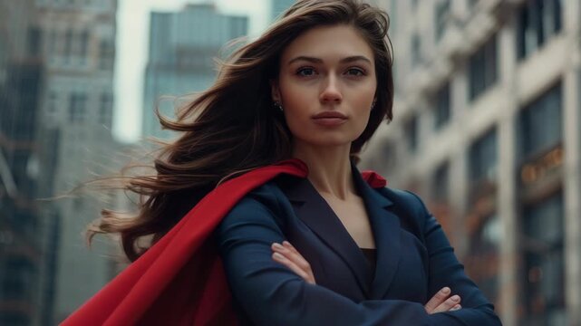 Confident Professional Businesswoman in City