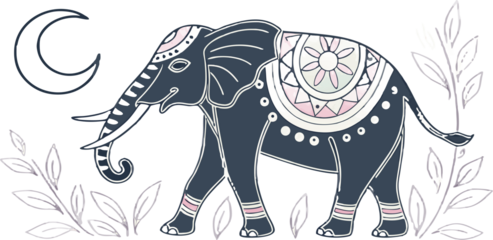 Diwali Elephant – Embroidery Stitches