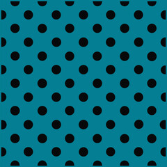 Black and White Polkadot Seamless Pattern Design