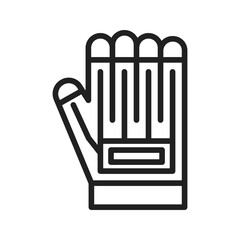 Haptic Gloves icon vector image. Suitable for mobile apps, web apps and print media.
