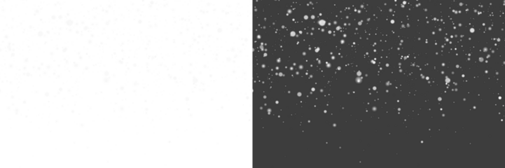 PNG Falling Snowflakes Overlay, Realistic Snowfall Effect on Transparent Background