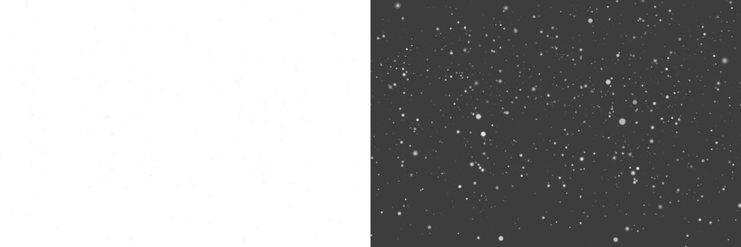 PNG Falling Snow and Snowflakes Overlay on Transparent Background - Powered by Adobe