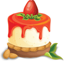 vector illustration of bakery sweet