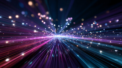 Obraz premium High-Speed Broadband Technology Concept for Internet Celebration 