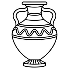 Clean Linear Pottery Vector