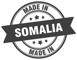 Made in Somalia round sign. Made in Somalia stamp.