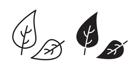 Falling Leaves icon .Vector illustration with stroke and fill on a white background.