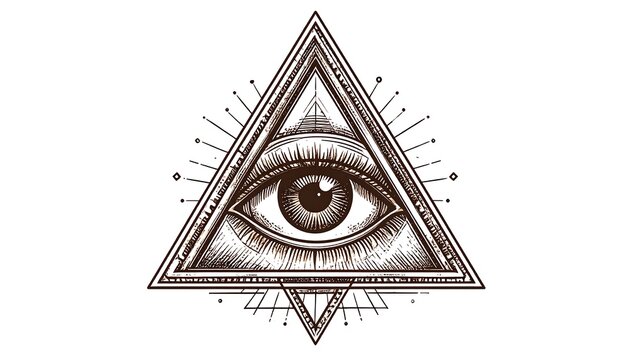 All-seeing eye, within triangle