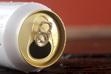 Beer cans ready for recycling