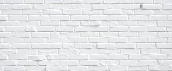 Fototapeta premium Close-up of a bright white painted brick wall, showing texture and detail, texture background, grunge texture