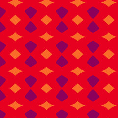 seamless pattern with red squares