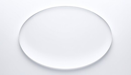 White Oval Vignette Overlay: Transparent Soft Falloff Design Element