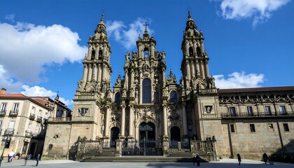 Obraz premium A grand cathedral facade