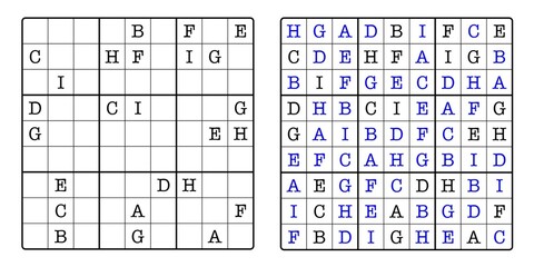  Sudoku Game Board and Answer Key