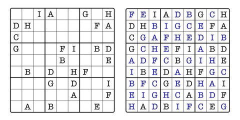  Sudoku Game Board and Answer Key