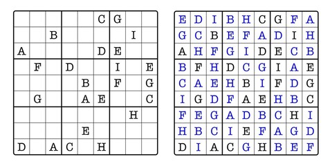  Sudoku Game Board and Answer Key