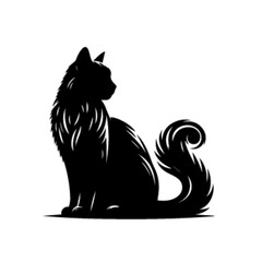 Cute Cartoon Cat Vector Illustration – Playful Domestic Pet Artwork