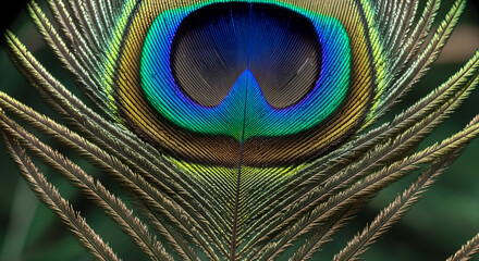 Obraz premium A dazzling closeup revealing the intricate textures and iridescent hues within the majestic