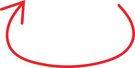 Hand drawn arrow icon vector, doodle drawn arrow pointing up for highlight and emphasize