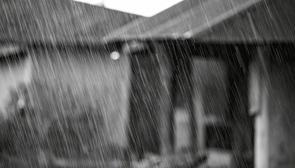 Heavy Rain Curtain: Monochrome Cinematic Overlay