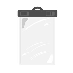 スマートフォン用の防水ケース　イラスト