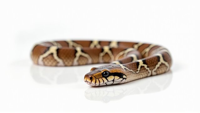 Ball Python on White Surface