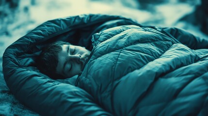 Sleeping in a sleeping bag