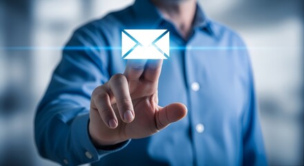 Digital fast messaging system, instant real-time contact and modern communication for companies with a tendency to send messages