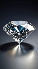 Close-up of a flawless diamond