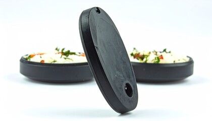 Black Oval Toggle Slider Chip UI Element Pack