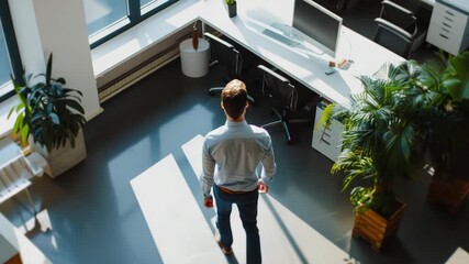 Office Setting with Man