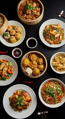 食欲をそそる中華料理の宴