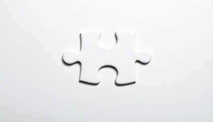 Obraz premium jigsaw puzzle pieces isolated on white 