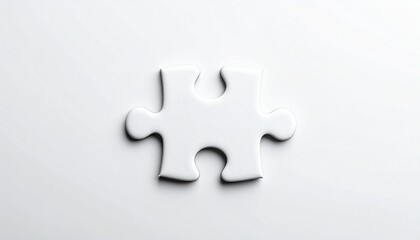 Obraz premium white puzzle pieces