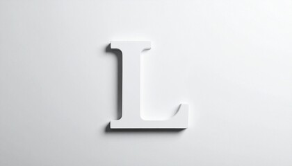 letter  on white background 