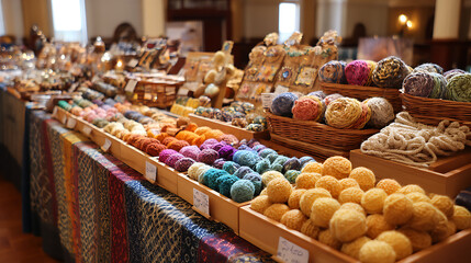 A local artisan fair showcasing handmade crafts and offering special sale prices