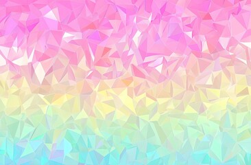 Obraz premium Colorful background with low-poly geometric shapes in rainbow colors