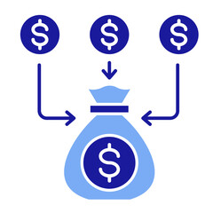 Debt  Icon Set Multiple Style Collection