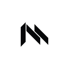 Letter m knifes, simple, geometric symbol simple logo vector